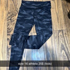 kids athleta leggings
